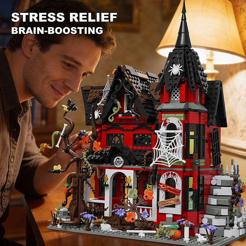 Shadow Manor MOC Haunted House - 1249pcs Horror Building Set