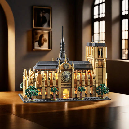 Gothic Cathedral Model - 1575pc LED Architecture Building Block Set