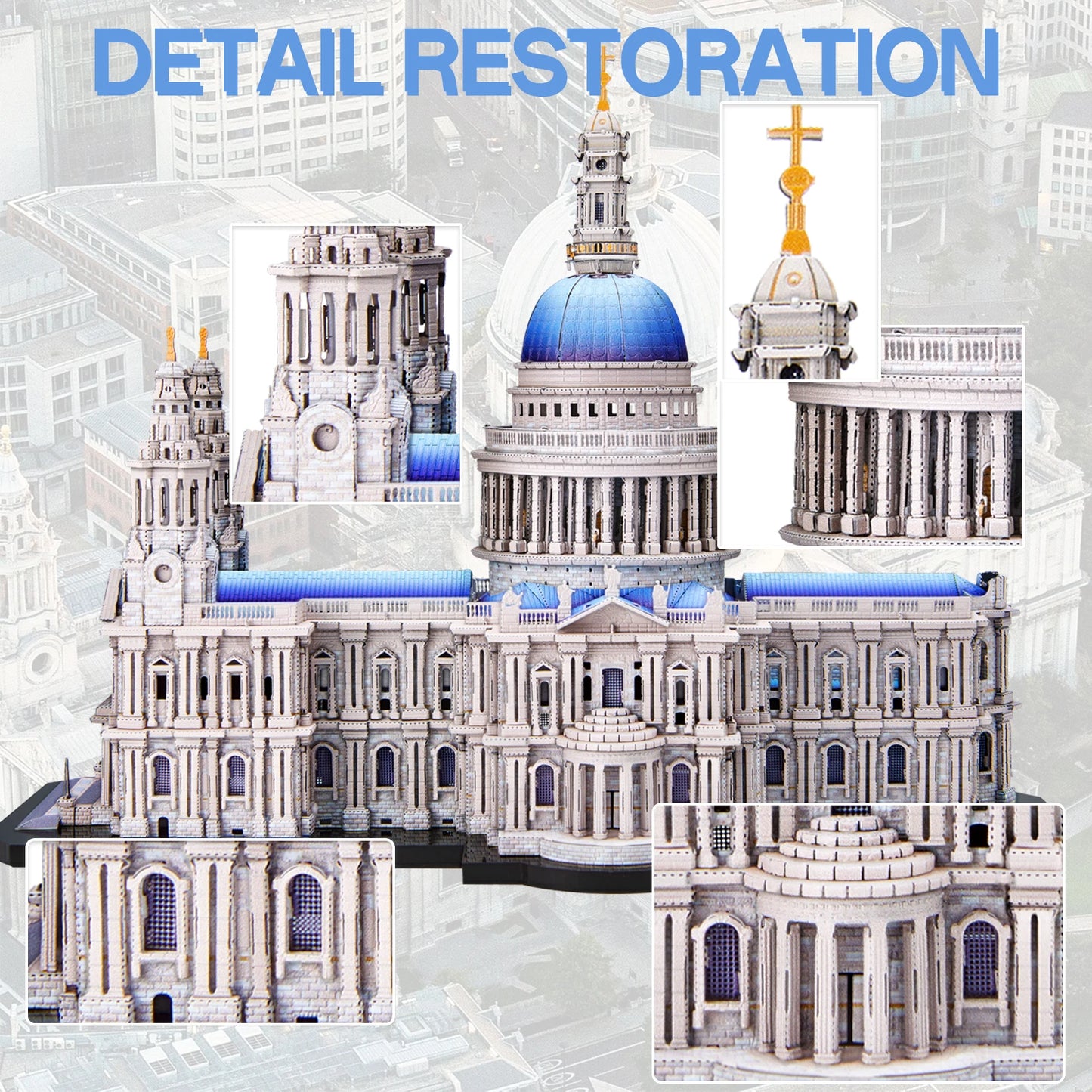 St. Paul's Cathedral - 3D Metal Model Kit & Puzzle