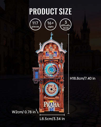 Astronomical Clock - 3D Metal Model Kit for Adults